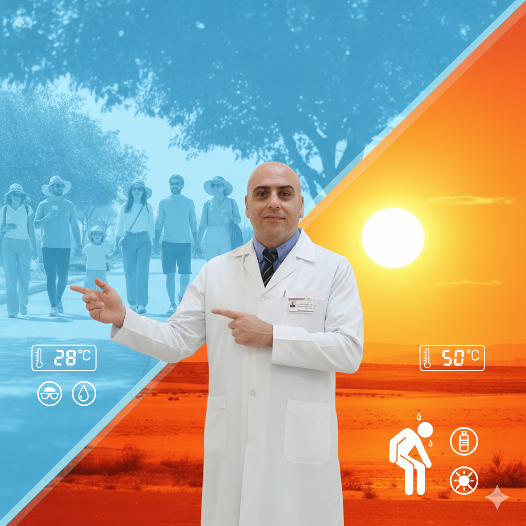 نکات ضروری برای مقابله با گرمای ۵۰ درجه: پیشگیری از گرمازدگی در تابستان کاشان